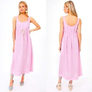 NWOT Tuckernuck Pomander Place Dress Sabella Maxi Linen in Pink XS